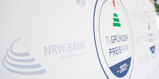 Fotowand 11. Gründerpreis NRW 2022