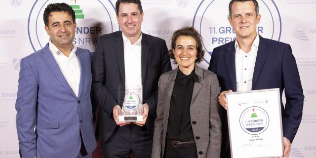 Khouschnaf Ibrahim, Matthias Lohse, Hind Seiferth und Jan Knoche von der Unigy GmbH