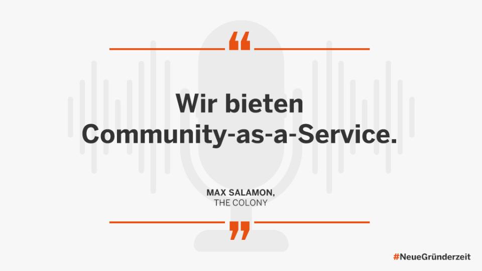 Wir bieten Community-as-a-Service.