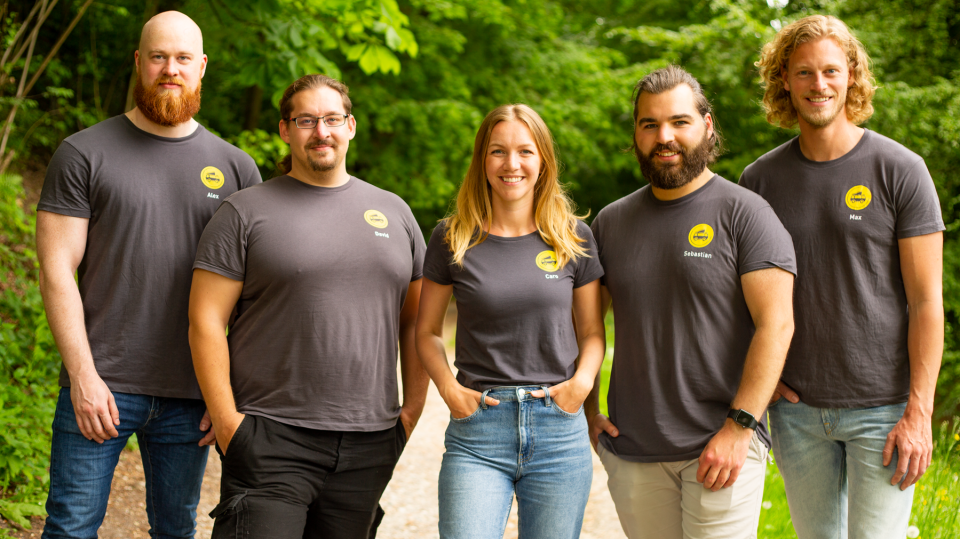 Gruppenbild des Gründungsteams von VanSite