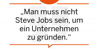 You don't have to be Steve Jobs to start a business. Josias Hornstein, Adventsome, #NeueGründerzeit