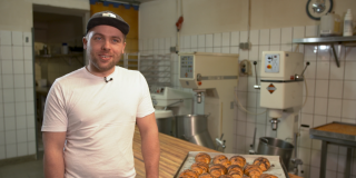 Michael Schultejann in his bakery