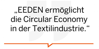 EEDEN ermöglicht die Circular Economy in der Textilindustrie.