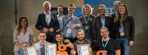 Das Gewinnerteam des Start-ups Recommendy