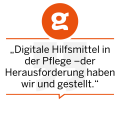 Digitale Hilfsmittel in der Pflege – der Herausforderung haben wir uns gestellt. Artur Janiszek und André Fiebig, Eldertech