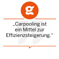„Carpooling ist ein Mittel zur Effizienzsteigerung.“