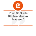 "Rund 10 % aller Käufe enden im Inkasso."