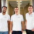 Dennis Maschmeyer, Dominik Leufgen and Hakeem Moruf, the three founders of Pacurion