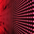 Eine Fläche roter LEDs